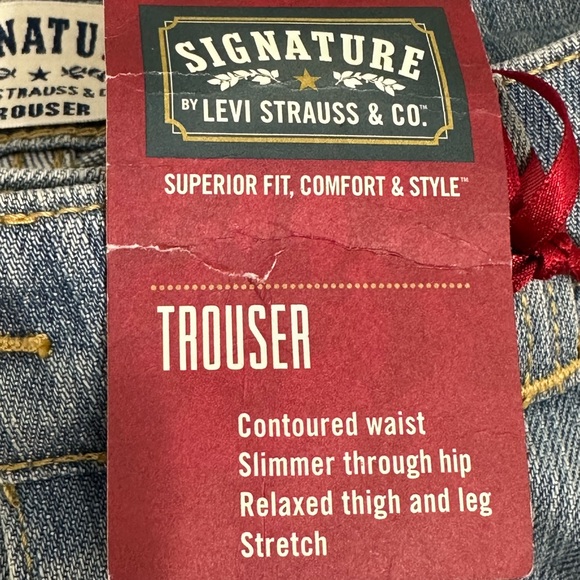 NWT Signature by levi Strauss & co || Woman’s blue trouser jeans size 6 - Picture 7 of 10